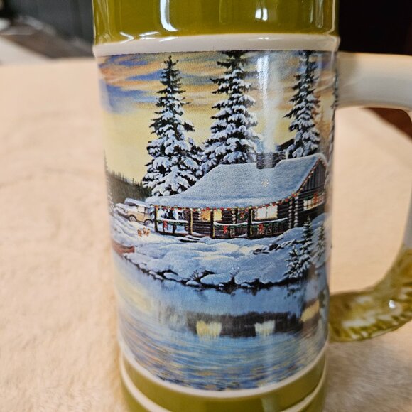 Leinenkugel's 2011 Holiday Stein - Cabin on the River - Limited Edition - Picture 3 of 9
